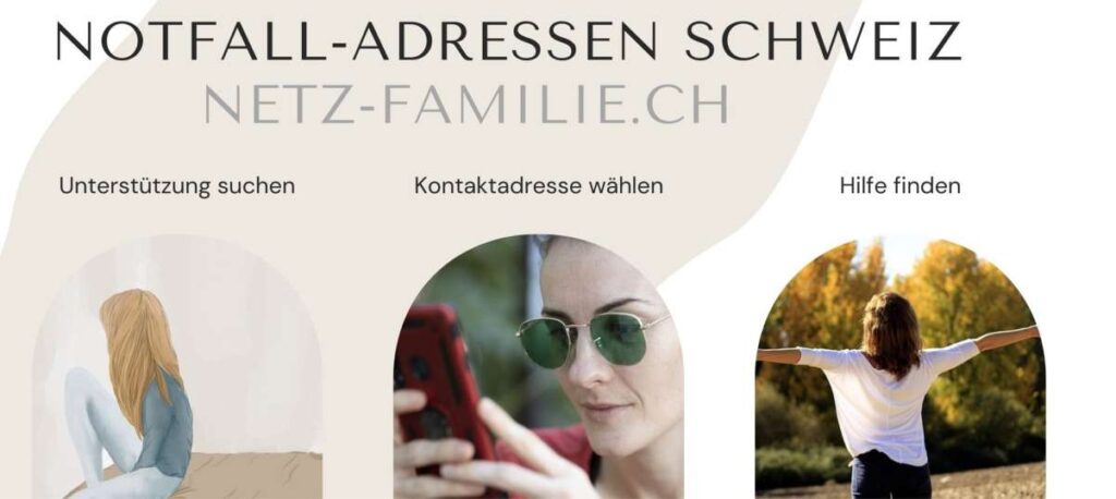 Beratungsstellen & Notfalladressen in der Schweiz - für Kinder, Jugendliche und Eltern