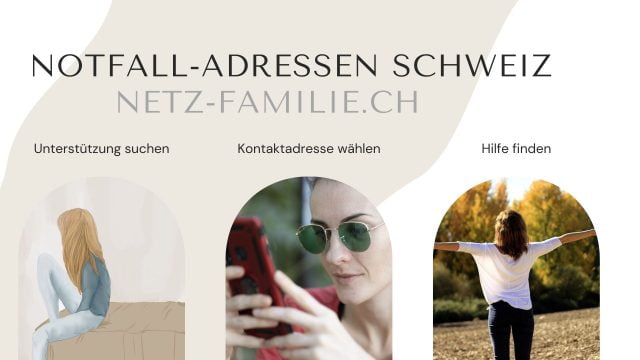 Notfalladressen Schweiz - für Kinder, Jugendliche und Eltern
